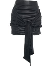 Elisabetta Franchi - Zip Detailed Ruched Skirt - Lyst