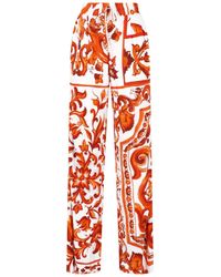 Dolce & Gabbana - Viscose Trousers For - Lyst