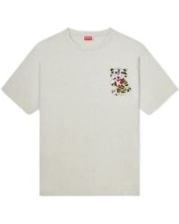 KENZO - Embroidered Oversized T-Shirt - Lyst