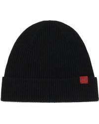 Kiton - Logo-Patch Ribbed Beanie Hat - Lyst