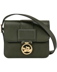 Longchamp - Small Box-Trot Leather Crossbody Bag - Lyst