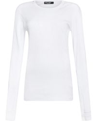 Dolce & Gabbana - Solid-Color Long-Sleeve T-Shirt - Lyst