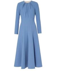 Emilia Wickstead - Belgium Pleated Midi Dress - Lyst