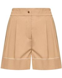 Moncler - Tailored Cotton Blend Shorts - Lyst