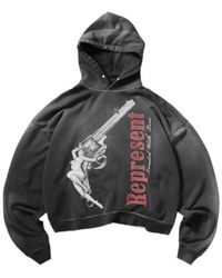Represent - Long-Sleeved Hooded Sweatshirt - Lyst