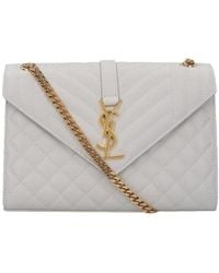 Saint Laurent - Matelassé Envelope Medium Shoulder Bag - Lyst
