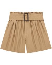 Saint Laurent - Paperbag Bermuda Shorts - Lyst