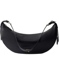 Prada - Triangle-Logo Demi-Lune Shoulder Bag - Lyst