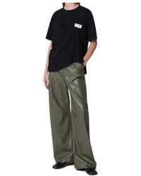 MM6 by Maison Margiela - Elasticated-Waist Wide Leg Trousers - Lyst