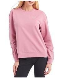 EA7 - Round-Collar Long-Sleeve Hoodie - Lyst