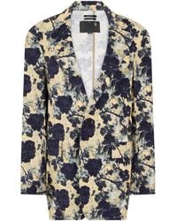 R13 - Floral Single-Breasted Blazer - Lyst