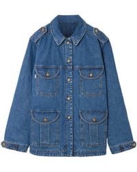 Blazé Milano - Sahariana Padded Denim Jacket - Lyst