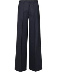 P.A.R.O.S.H. - Virgin Wool Straight-Leg Trousers - Lyst
