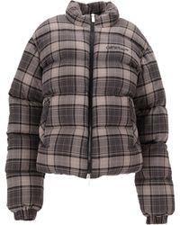 Off-White c/o Virgil Abloh - Spray Check Flannel Down Jacket - Lyst