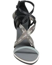 Chloé - Round-Toe High-Heel Sandals - Lyst