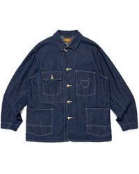 Human Made - Collared Long-Sleeved Denim Jacket - Lyst