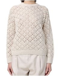 Eleventy - Long-Sleeve Knit Top - Lyst