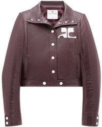 Courreges - Courrèges Reedition Vinyl Logo Jacket - Lyst