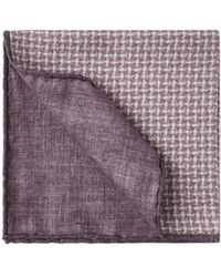 Brunello Cucinelli - Houndstooth-Pattern Pocket Square - Lyst