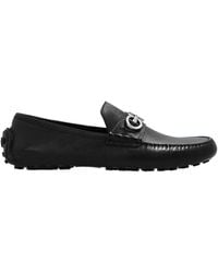 Ferragamo - Ferragamo Grazioso Logo Plaque Loafers - Lyst