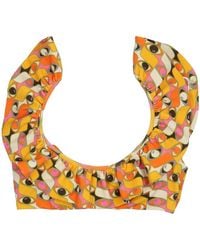 La DoubleJ - Ruffle Bikini Top - Lyst