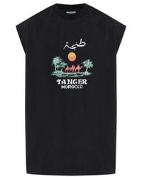 Vetements - Graphic Printed Sleeveless T-Shirt - Lyst