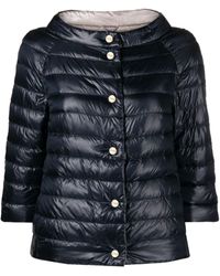 Herno - Reversible Buttoned Padded Jacket - Lyst