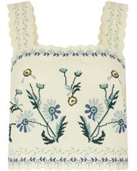 Sea - Linen-Blend Top - Lyst