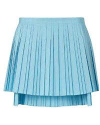 Fendi - Layered-Hem Pleated Mini Skirt - Lyst