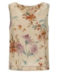 Herno - Floral Printed Sleeveless Top - Lyst