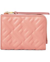 Fendi - Ff Embossed Slim Baguette Wallet - Lyst