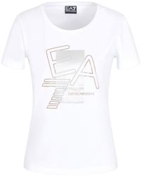 EA7 - Logo Series Stretch-Cotton Crew-Neck T-Shirt - Lyst