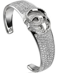 Gucci - Gg Marmont Crystal Cuff Bracelet - Lyst