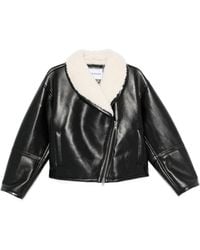 Stand Studio - Faux Leather Biker Jacket - Lyst