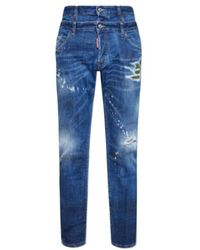 DSquared² - Cool Guy Double Wasit Distressed Jeans - Lyst