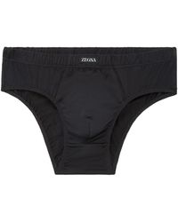 ZEGNA - Logo Waist-Side Panties - Lyst
