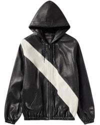 Wales Bonner - Leather Hooded Jacket - Lyst