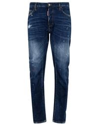 DSquared² - Biker Distressed Jeans - Lyst