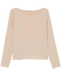 Ermanno Scervino - Boat-Neck Long-Sleeve Sweatshirt - Lyst