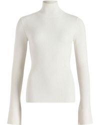 Patou - Turtleneck Long-Sleeve Knit Top - Lyst