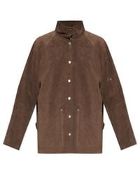 Studio Nicholson - Long-Sleeved Leather Jacket - Lyst