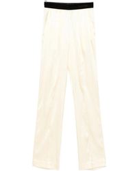 Tom Ford - Satin Straight Leg Pants - Lyst