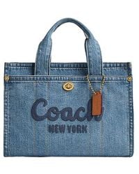 COACH - Cargo Logo Embroidered Tote Bag - Lyst