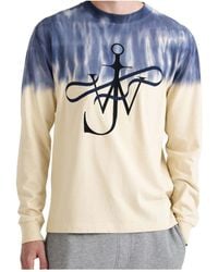 JW Anderson - Jw Anderson Ribbon Anchor Tie-Dye T-Shirt - Lyst