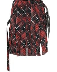 Jean Paul Gaultier - Plaid-Check Mini Skirt - Lyst