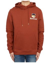 Barbour - X Maison Kitsuné Fox Head Embroidered Hoodie - Lyst