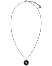 Versace - Medusa Enamel-Pendant Necklace - Lyst