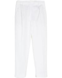 Max Mara - Cotton Gabardine Casual Pants - Lyst