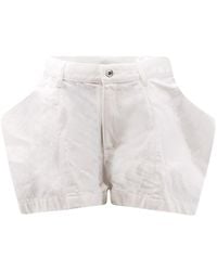 Sacai - Mid-Rise Denim Shorts - Lyst