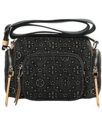 Tory Burch - T Monogram Denim Pocket Crossbody Bag - Lyst